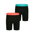 Happy Shorts Happy Shorts Heren Boxershorts Met Lange Pijpen Boxer Briefs 2-Pack Zwart