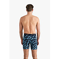 Happy Shorts Happy Shorts Men's Long Legs Boxer Briefs Blue Palms Print 2-Pack