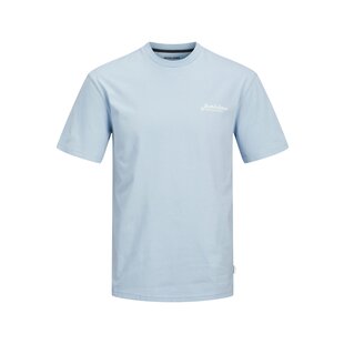 Jack & Jones Heren T-Shirt JJBEAU Ronde Hals Blauw