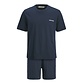 Jack & Jones Jack & Jones Heren Korte Shortama Pyjamaset JACEVEREST Donkerblauw