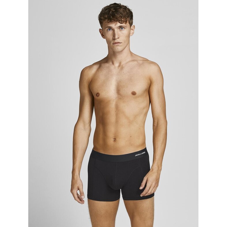 Jack & Jones Jack & Jones Men's Boxer Shorts Trunks Plain JACBASIC Bamboo 6-Pack Black