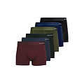 Jack & Jones Jack & Jones Men's Boxer Shorts Trunks Plain JACBASIC Bamboo 6-Pack Red/Black/Blue/Green