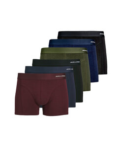 Jack & Jones Men's Boxer Shorts Trunks Plain JACBASIC Bamboo 6-Pack Red/Black/Blue/Green
