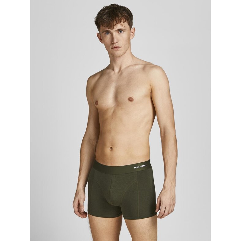 Jack & Jones Jack & Jones Men's Boxer Shorts Trunks Plain JACBASIC Bamboo 6-Pack Green/Blue/Black