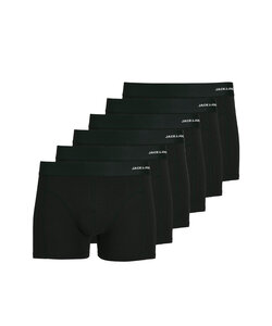 Jack & Jones Men's Boxer Shorts Trunks Plain JACBASIC Bamboo 6-Pack Black