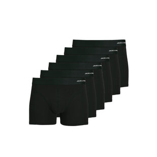 Jack & Jones Men's Boxer Shorts Trunks Plain JACBASIC Bamboo 6-Pack Black