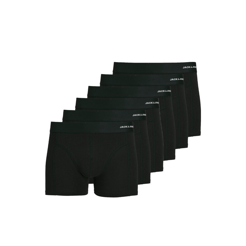 Jack & Jones Jack & Jones Men's Boxer Shorts Trunks Plain JACBASIC Bamboo 6-Pack Black
