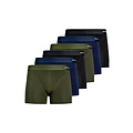 Jack & Jones Jack & Jones Heren Boxershorts Trunks Effen JACBASIC Bamboe 6-Pack Groen/Blauw/Zwart