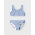 Name It Name It Meisjes Bikini Set NKFZIBA Gestreept Met Kliksluiting Lichtblauw