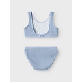 Name It Name It Girls Bikini Set NKFZIBA Striped With Click Closure Light Blue