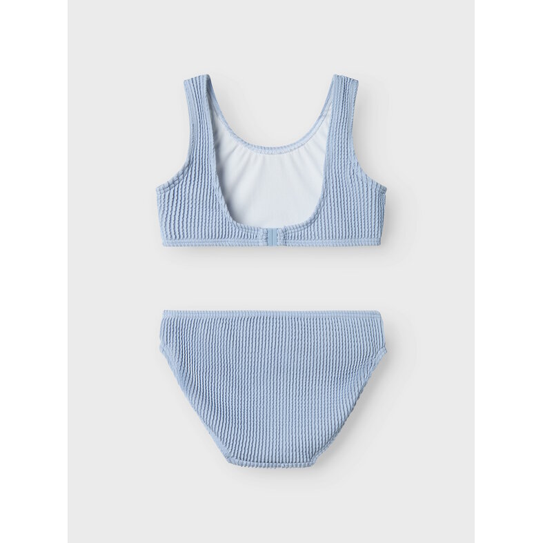 Name It Name It Meisjes Bikini Set NKFZIBA Gestreept Met Kliksluiting Lichtblauw