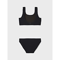 Name It Name It Girls Bikini Set NKFZIBA Striped With Snap Closure Black