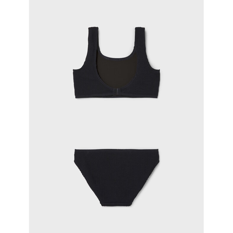 Name It Name It Meisjes Bikini Set NKFZIBA Gestreept Met Kliksluiting Zwart