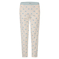 By Louise By Louise Dames Pyjama Set Lang Lichtblauw Gestipt