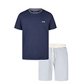 Phil & Co Phil & Co Men's Short Pajama Set Shortama Blue