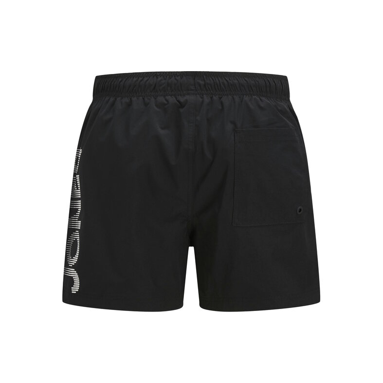 Jack & Jones Jack & Jones Men's Plus Size Swim Short JPSTMAUI Splicelogo Black