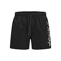 Jack & Jones Jack & Jones Men's Plus Size Swim Short JPSTMAUI Splicelogo Black