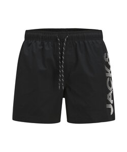 Jack & Jones Men's Plus Size Swim Short JPSTMAUI Splicelogo Black