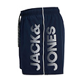 Jack & Jones Jack & Jones Heren Plus Size Zwemshort JPSTMAUI Splicelogo Donkerblauw