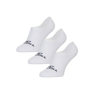 O'Neill Footies Socks Men's/Women's No Show 710003 White 3-Pack