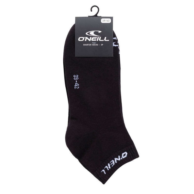 O'Neill O'Neill Sneaker Socks Unisex Quarter 3-Pack Black