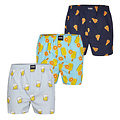 Happy Shorts Happy Shorts Wijde Boxershorts Heren Met Print 3-Pack