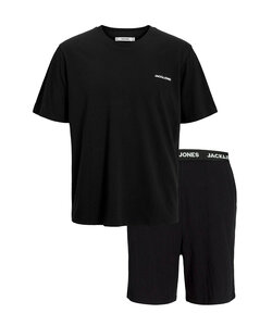 Jack & Jones Heren Korte Shortama Pyjamaset JACEVEREST Zwart
