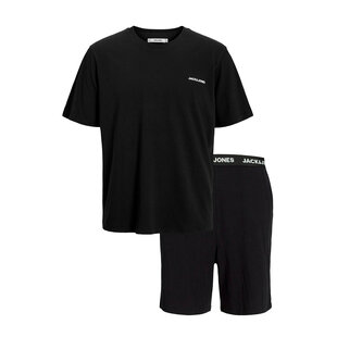 Jack & Jones Heren Korte Shortama Pyjamaset JACEVEREST Zwart