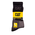 Cat Caterpillar Heavy Duty Heren Werksokken 3 paar Zwart/Grijs