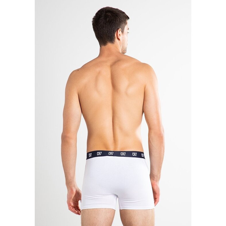 CR7 CR7 Men's Boxer Shorts Plain White/Blue/Gray 3-Pack