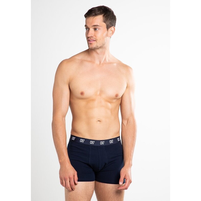 CR7 CR7 Men's Boxer Shorts Plain White/Blue/Gray 3-Pack