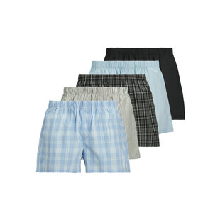 Jack & Jones Men's Wide Boxer Shorts Woven Cotton JACMILANO 5-Pack