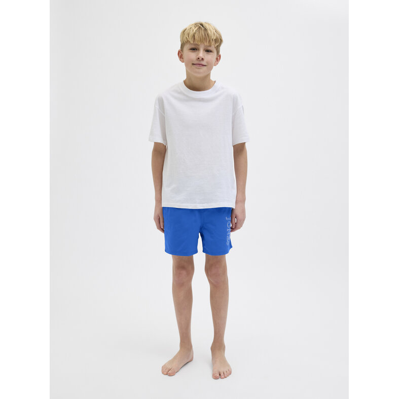 Jack & Jones Junior Jack & Jones Junior Zwemshort JPSTMAUI Double Logo Effen Blauw