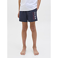 Jack & Jones Junior Jack & Jones Junior Swim Short JPSTMAUI Double Logo Plain Dark Blue