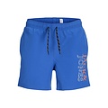 Jack & Jones Junior Jack & Jones Junior Zwemshort JPSTMAUI Double Logo Effen Blauw