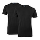 Alan Red Alan Red Men's Undershirt OTTOWA Stretch T-shirt Round Neck 2-Pack Black