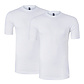 Alan Red Alan Red Heren Ondershirt VIRGINIA T-shirt Ronde Hals 2-Pack Wit