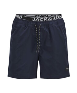 Jack & Jones Junior Swim Shorts Boys JPSTMAUI Double Waistband Dark Blue