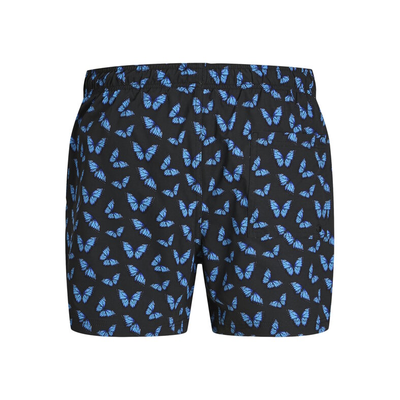 Jack & Jones Junior Jack & Jones Junior Boys Swim Short JPSTMAUI Butterfly Print Black/Blue