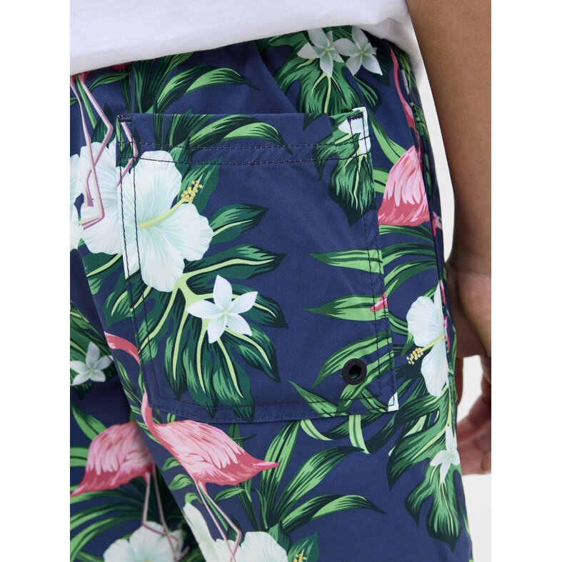 Jack & Jones Junior Jack & Jones Junior Boys Swim Short JPSTMAUI Floral Flamingo Print