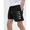 Jack & Jones Junior Jack & Jones Junior Zwemshort JPSTMAUI Double Logo Effen Zwart