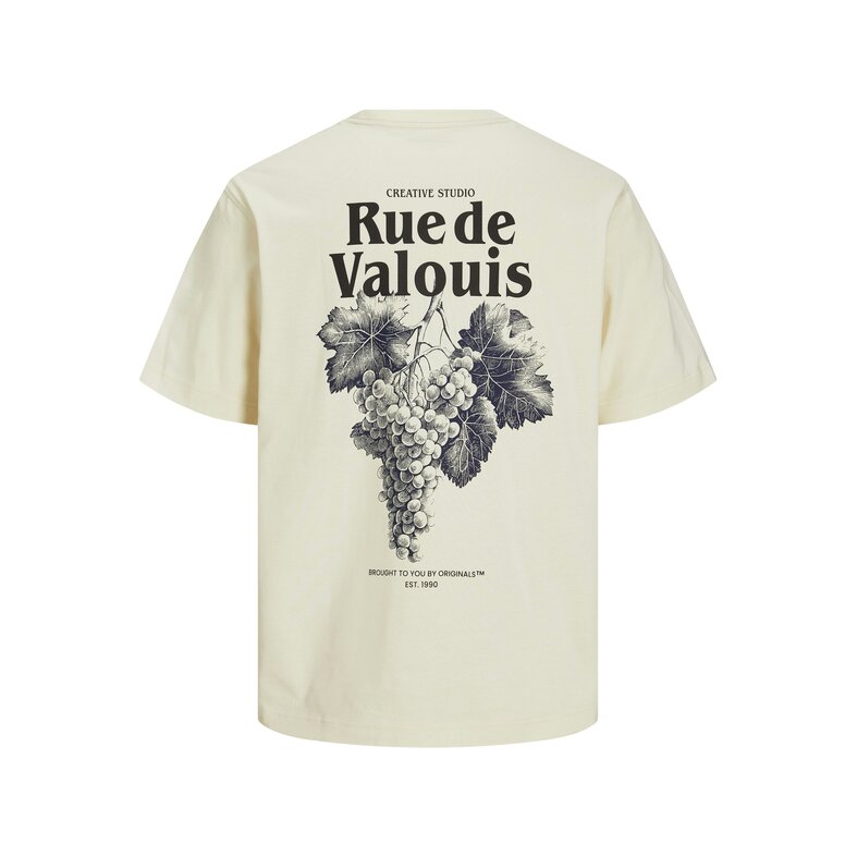 Jack & Jones Jack & Jones Heren T-Shirt JORPAROS EASTER Ronde Hals Off White