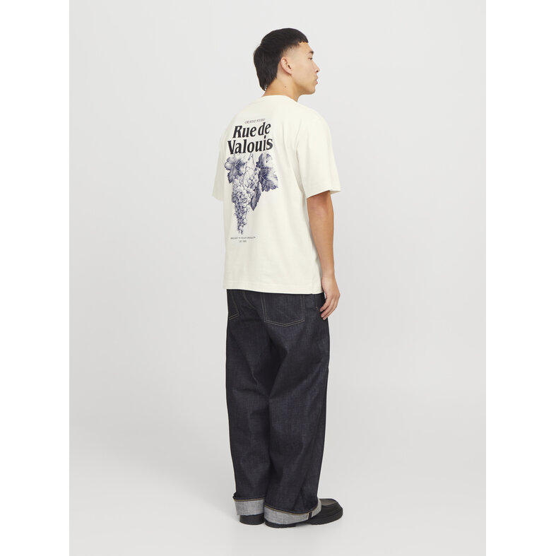 Jack & Jones Jack & Jones Heren T-Shirt JORPAROS EASTER Ronde Hals Off White