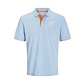 Jack & Jones Jack & Jones Heren Polo JJVERNER Lichtblauw