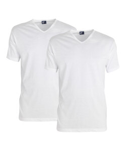 Alan Red Men's Underwear VERMONT Extra Long T-shirt V-Neck 2-Pack