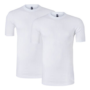 Alan Red Heren Ondershirt VIRGINIA Extra Lang T-shirt Ronde Hals 2-Pack Wit
