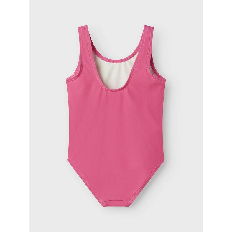 Name It Name It Meisjes Badpak NMFMODINA Stitch Ronde Hals Karmijn Roze