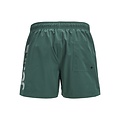 Jack & Jones Jack & Jones Men's Swim Short JPSTMAUI JJSWIM Splicelogo Solid Green