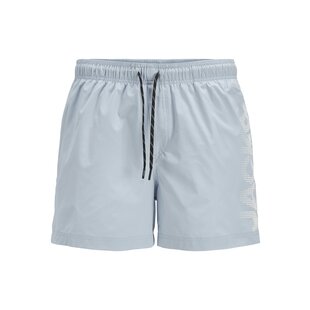 Jack & Jones Men's Swim Short JPSTMAUI JJSWIM Splicelogo Solid Ice Blue