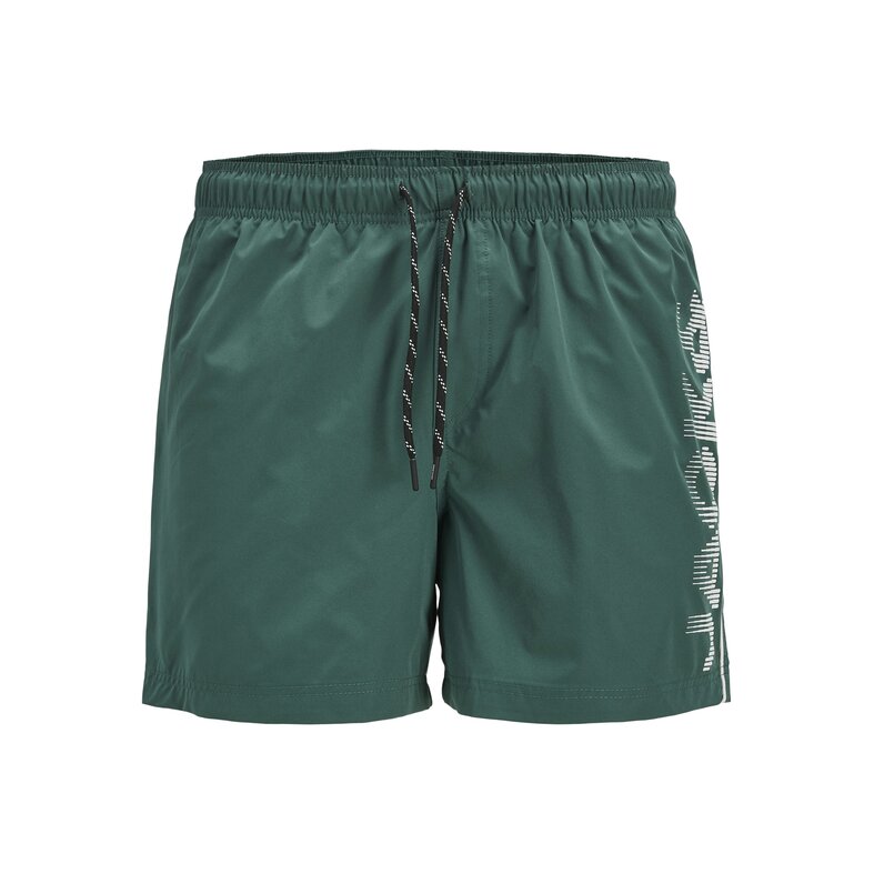 Jack & Jones Jack & Jones Men's Swim Short JPSTMAUI JJSWIM Splicelogo Solid Green